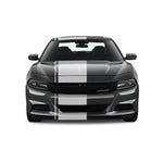 Dual Racing Stripes [3x] .75" , 2", 24" x 68" Self Healing Vinyl Fits All Vehicles