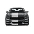 Dual Racing Stripes [3x] .75" , 2", 24" x 68" Self Healing Vinyl Fits All Vehicles
