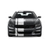 Dual Racing Stripes [3x] 4" , 2", 12" x 68" Self Healing Vinyl Fits All Vehicles