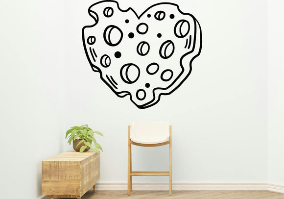 Cheese mouth Removable Vinyl Decal for Indoor Walls