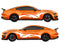 Ford Mustang vinyl livery stripe kit, racing stripe kit detail