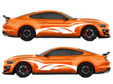Aggressive Wave Style Air Release Livery Kit #20 Fits Ford Mustang 2015 - 2023 Fusion Decals