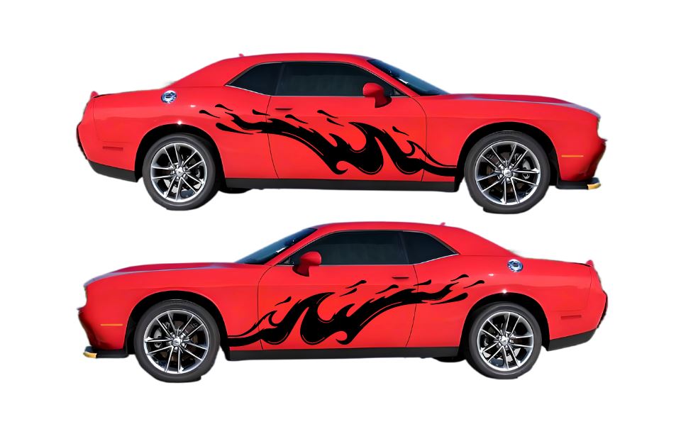 Custom Self Healing Vinyl Livery Kit #20 Fits Dodge Challenger 2008 - 2024 Fusion Decals