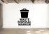 Waste Disposal Warrior - Funny Chemistry Wall Decal Vinyl Sticker Removable