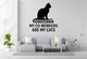 My Co-Workers Are My Cats - Funny Home Office Wall Decal Vinyl Sticker Removable