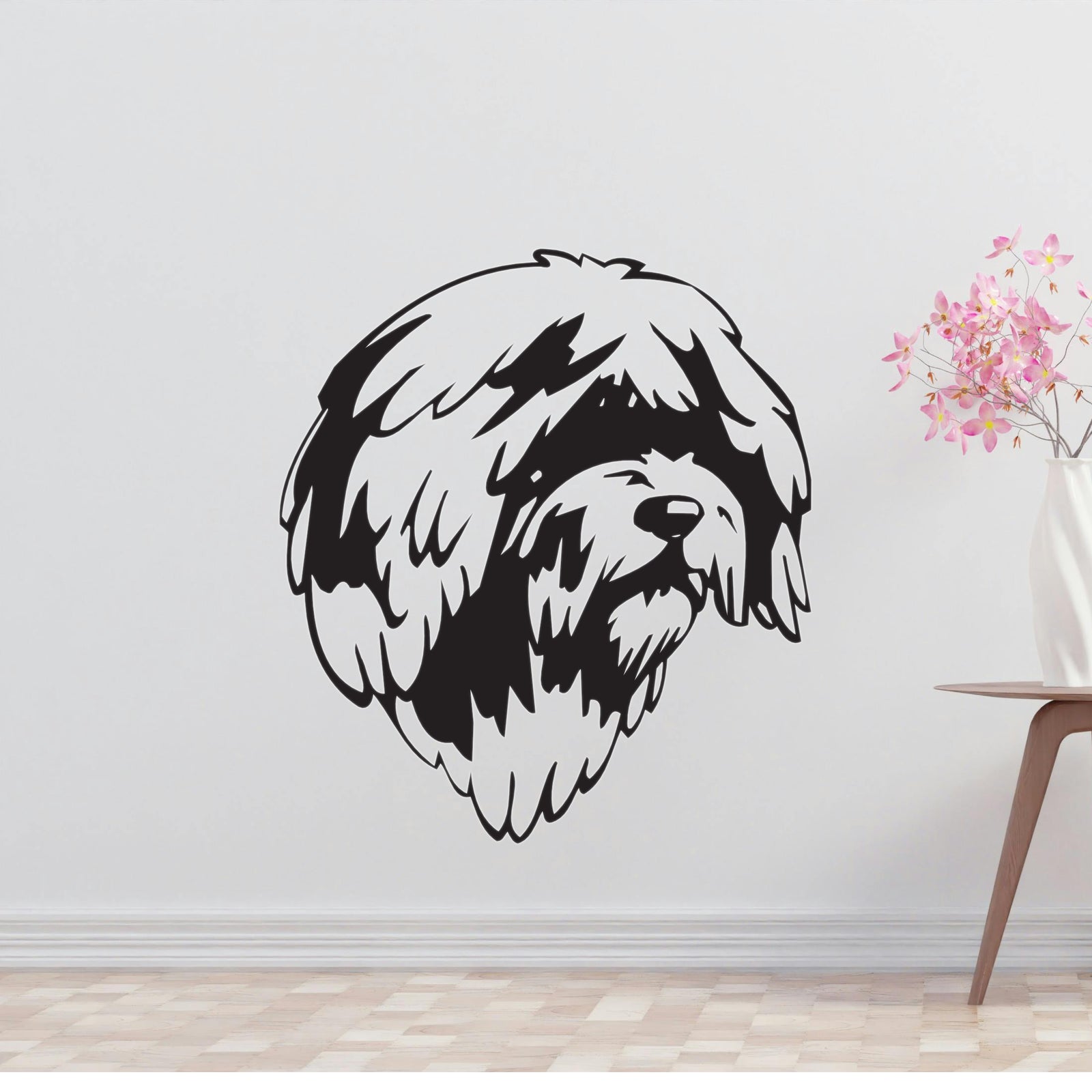 Spanish Water Dog Removable Vinyl Decal Matte Finish Home Decor for Indoor Walls