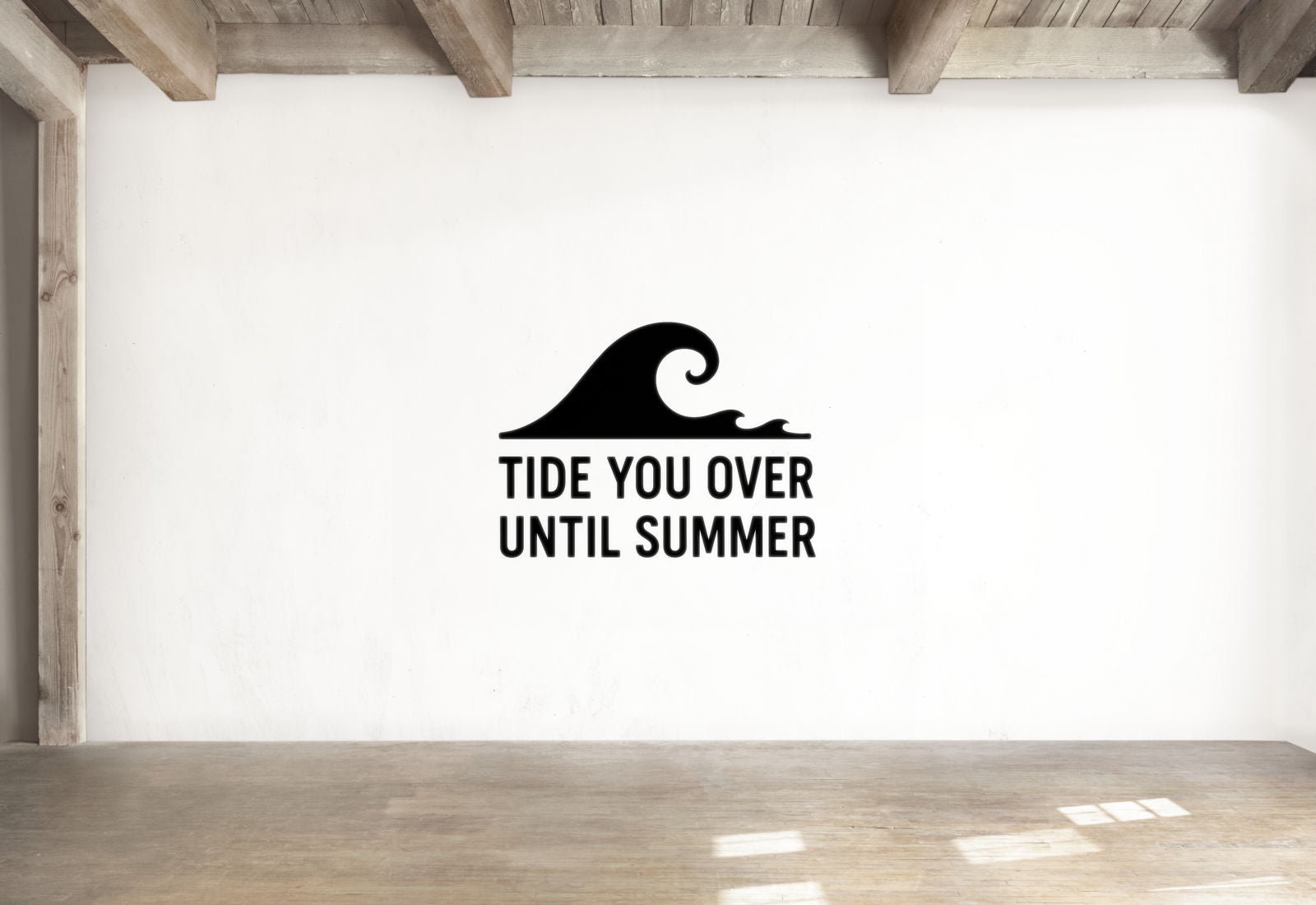 Tide You Over Until Summer - Funny Ocean Wall Decal Vinyl Sticker Removable
