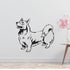 Welsh Corgi Pembroke Dog Removable Vinyl Decal Matte Finish Home Decor for Indoor Walls
