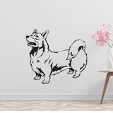 Welsh Corgi Pembroke Dog Removable Vinyl Decal Matte Finish Home Decor for Indoor Walls