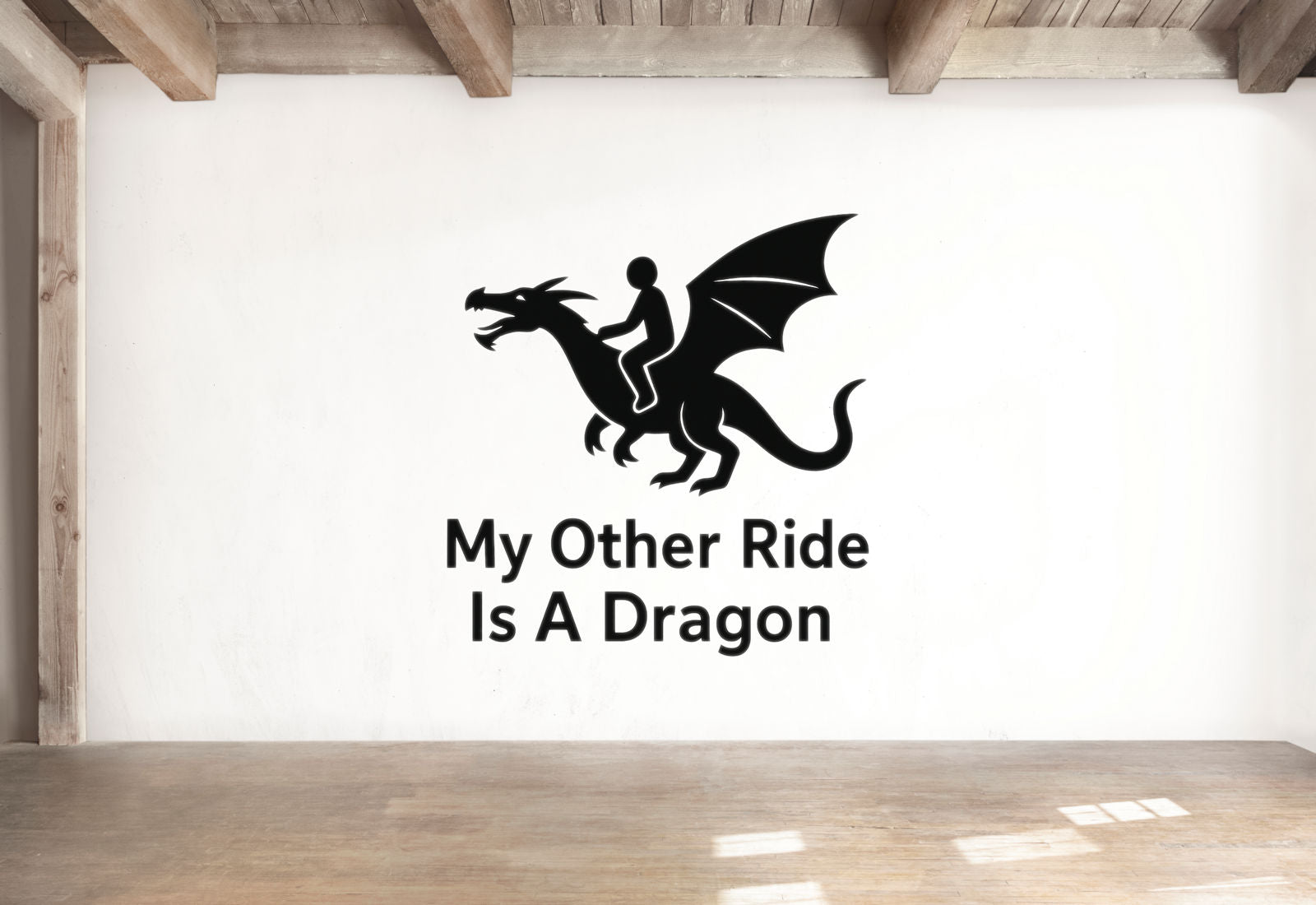 My Other Ride Is A Dragon - Funny Gamer Wall Decal Vinyl Sticker Removable