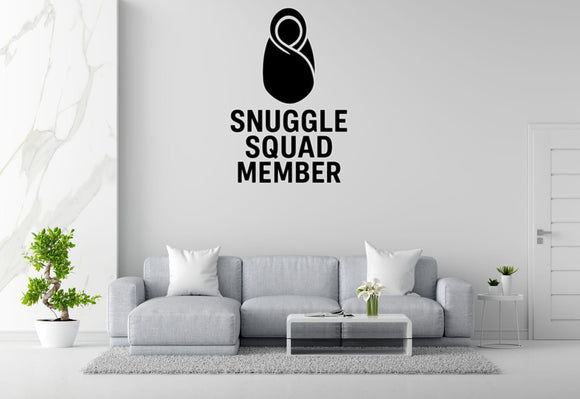 Snuggle Squad Member - Baby Blanket Wall Decal Vinyl Sticker Removable