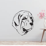 Spanish Mastiff Dog Removable Vinyl Decal Matte Finish Home Decor for Indoor Walls