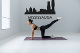 Cityscape Mississauga Canada with Text Vinyl Decal Removable Matte Finish Skyline Decore for Indoor Walls Fusion Decals