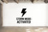Lightning Bolt Wall Decal - Storm Mode Activated | Removable Vinyl Sticker