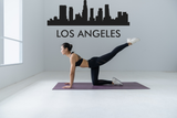 Cityscape Los Angeles with Text Vinyl Decal Removable Matte Finish Skyline Decore for Indoor Walls Fusion Decals