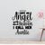 I have an angel in heaven I call her Auntie removable vinyl wall decal shown on an interior wall