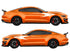 Lightning Flash Air Release Livery Kit #3 Fits Ford Mustang 2015 - 2023 Fusion Decals