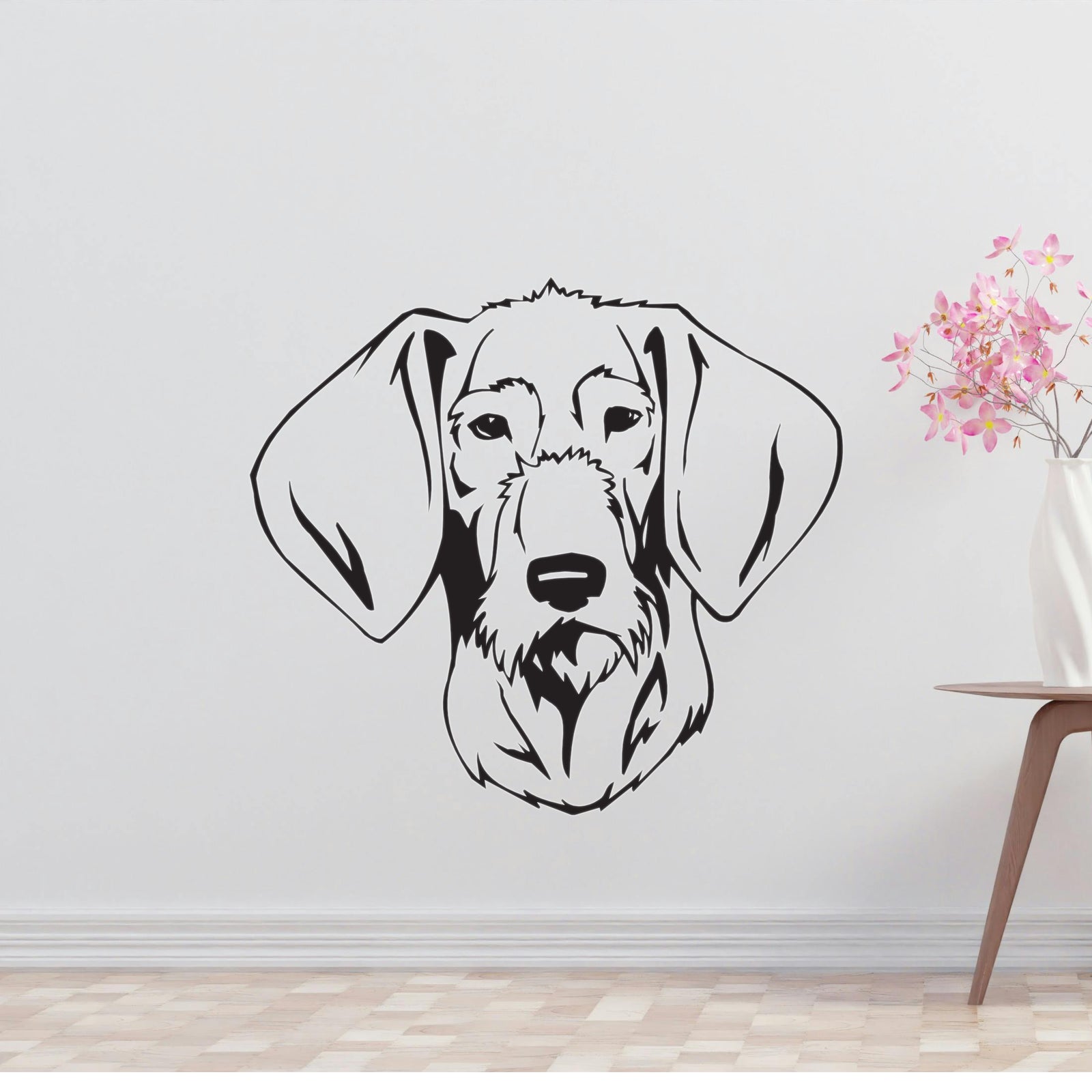 Slovakian Rough Haired Pointer Dog Removable Vinyl Decal Matte Finish Home Decor for Indoor Walls