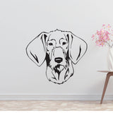Slovakian Rough Haired Pointer Dog Removable Vinyl Decal Matte Finish Home Decor for Indoor Walls