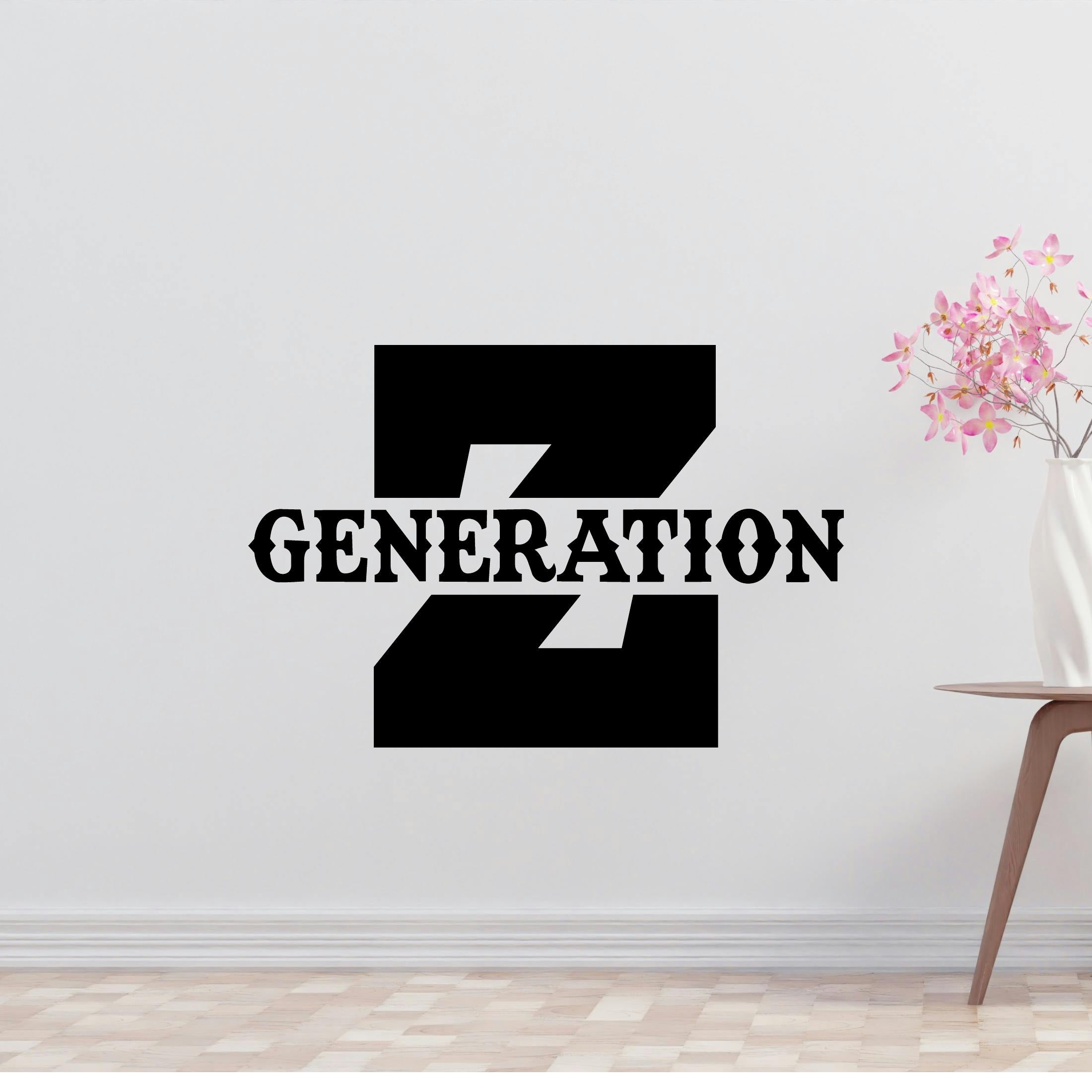Generation Z 2 Removable Vinyl Decal for Interior Walls