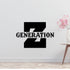 Generation Z 2 Removable Vinyl Decal for Interior Walls