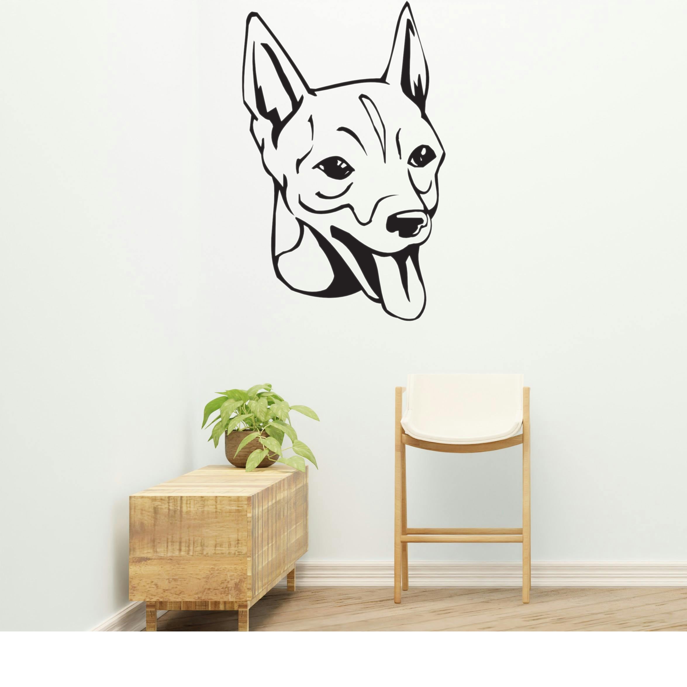 Tenterfield Terrier Dog Removable Vinyl Decal Matte Finish Home Decor for Indoor Walls