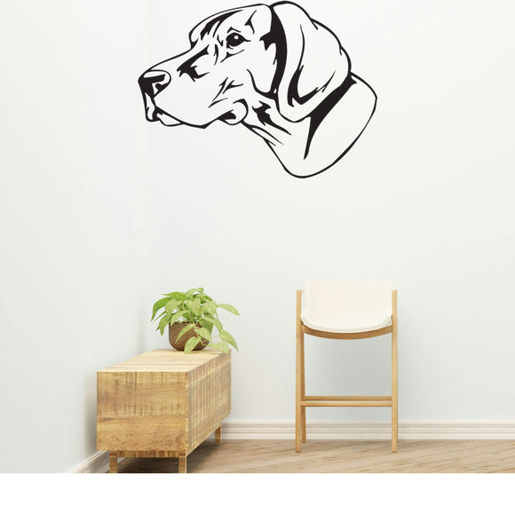 German Shorthaired Pointer Dog Removable Vinyl Decal Matte Finish Home Decor for Indoor Walls