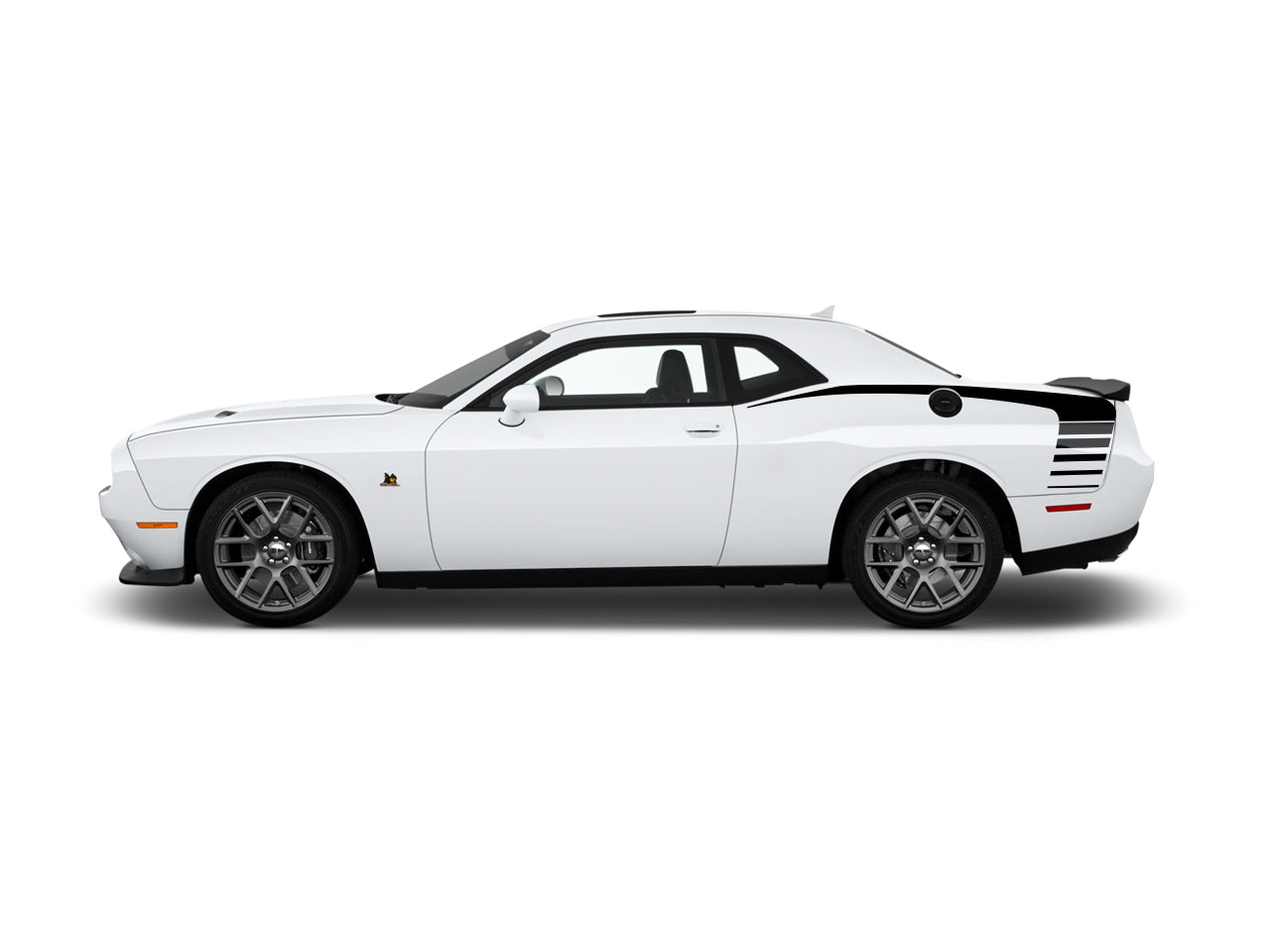 Rear Quarter Side Stripes Vinyl Livery Kit Fits Dodge Challenger 2015 - 2023