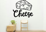 Cheese Removable Vinyl Decal for Indoor Walls