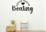 Boating forecast Style 3 Removable Vinyl Decal for Interior Walls