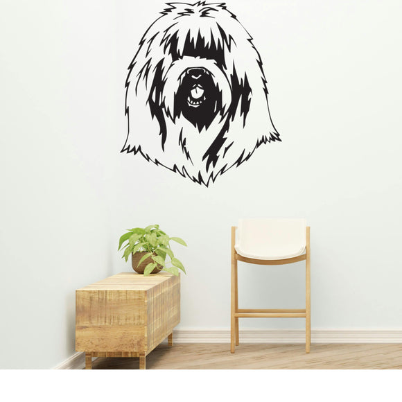 South Russian Ovcharka Dog Removable Vinyl Decal Matte Finish Home Decor for Indoor Walls