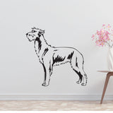 Scottish Deerhound Dog Removable Vinyl Decal Matte Finish Home Decor for Indoor Walls