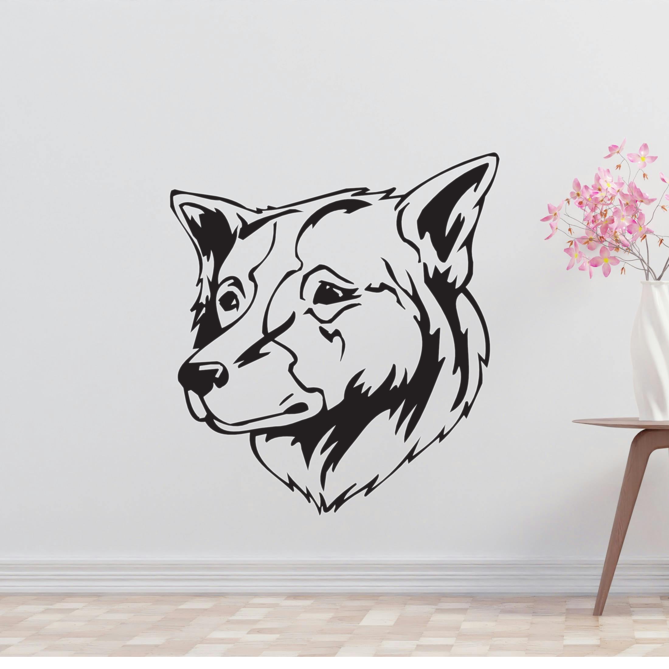 Thai Bangkaew Dog Removable Vinyl Decal Matte Finish Home Decor for Indoor Walls