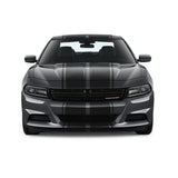 Dual 10" Racing Stripes with Pins Self Healing Vinyl fits Dodge Charger 2011 to 2022