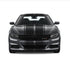 Dual 10" Racing Stripes with Pins Self Healing Vinyl fits Dodge Charger 2011 to 2022