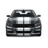 Dual 10" Racing Stripes with Pins Self Healing Vinyl fits Dodge Charger 2011 to 2022