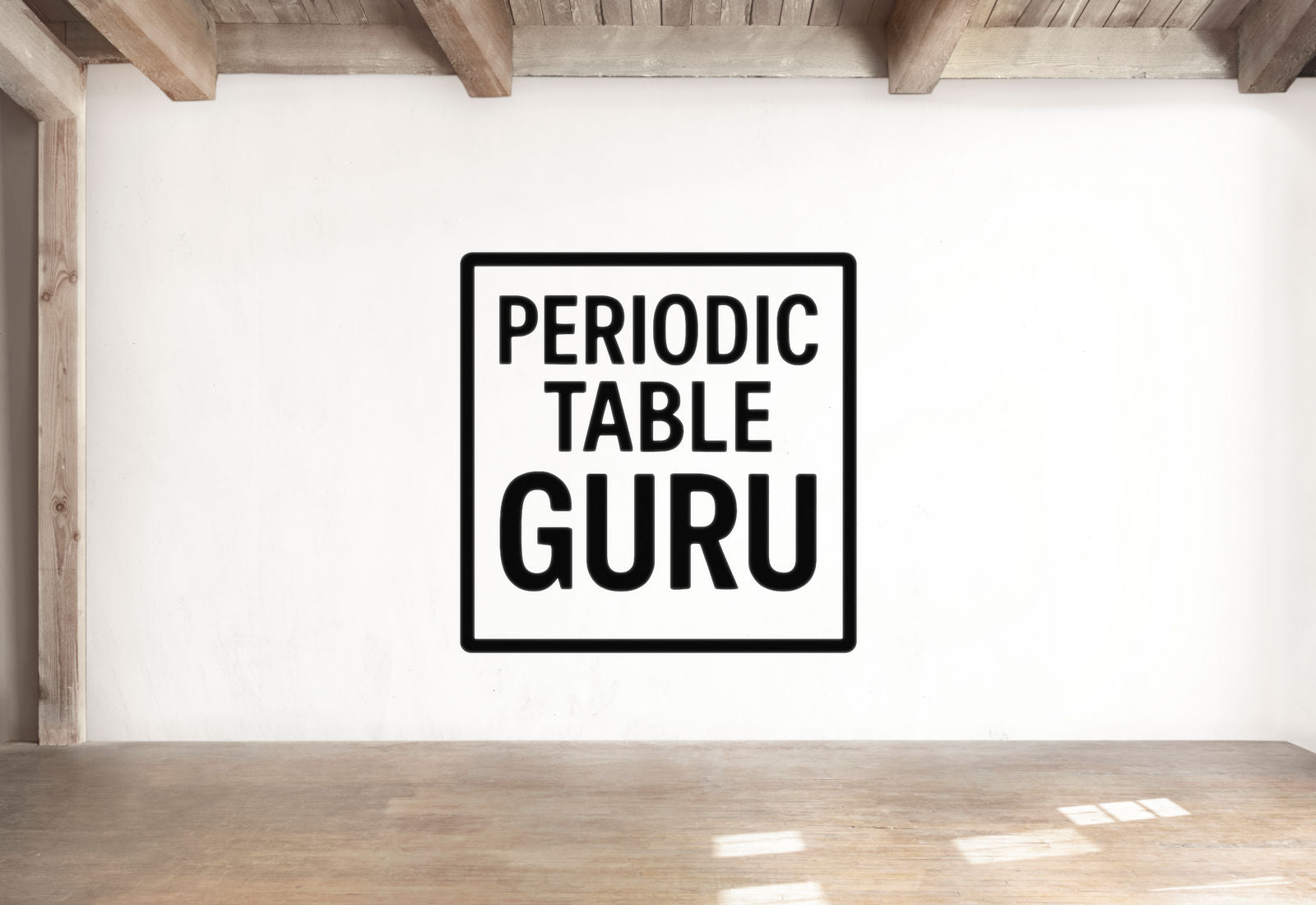 Periodic Table Guru - Funny Chemistry Wall Decal Vinyl Sticker Removable