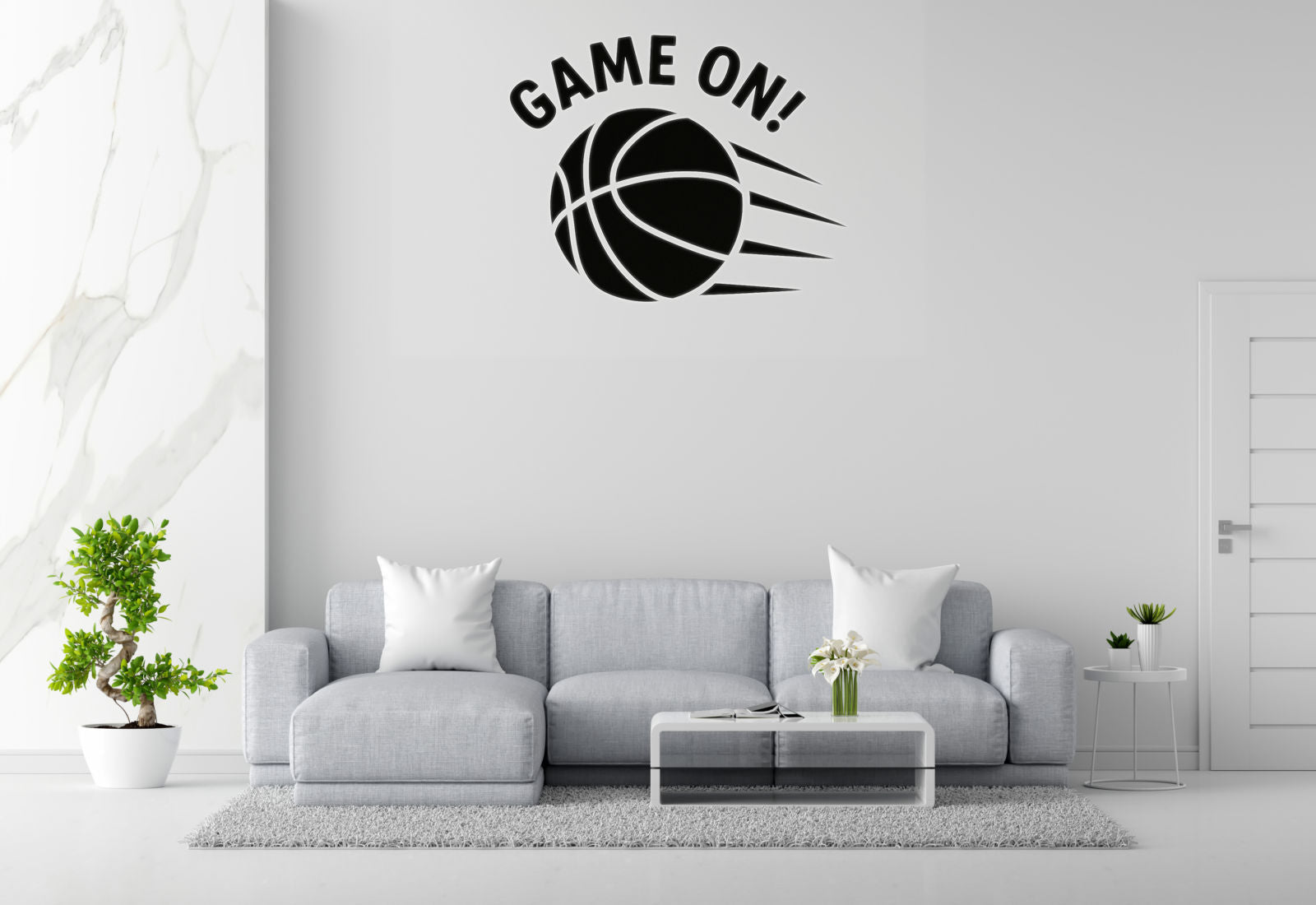 Game On! - Basketball Sports Wall Decal Vinyl Sticker Removable