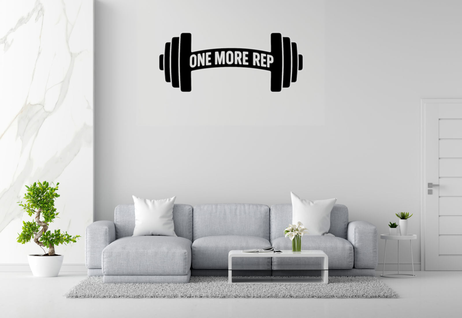 One More Rep - Fitness Sports Wall Decal Vinyl Sticker Removable