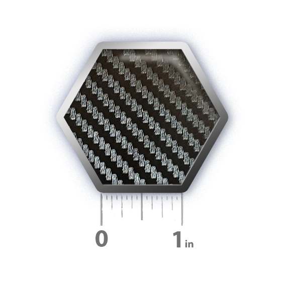 a black and white photo of a hexagonal object