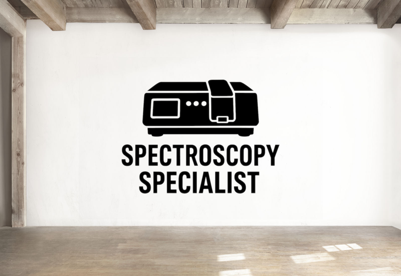 Spectroscopy Specialist - Funny Chemistry Wall Decal Vinyl Sticker Removable