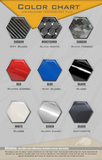 a bunch of different colors and shapes of cars
