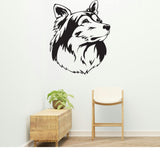Shetland Sheep Dog Removable Vinyl Decal Matte Finish Home Decor for Indoor Walls