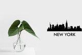 Cityscape New York City with Text Vinyl Decal Removable Matte Finish Skyline Decore for Indoor Walls Fusion Decals