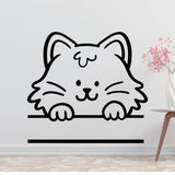 Work hard so my cat can live better Removable Vinyl Decal for Interior Walls