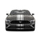 Ford Mustang dual 5-inch racing stripes with pinstripes in white, front view