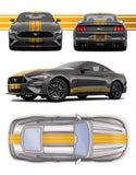 GT Dual 5" Racing Stripes w/pins Self Healing Vinyl fits Ford Mustang 2015 to 23