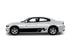a white car with a black stripe on it