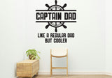 Captain Dad Removable Vinyl Decal for Interior Walls