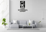 Cash Withdrawal Expert - Funny Banking Wall Decal Vinyl Sticker Removable